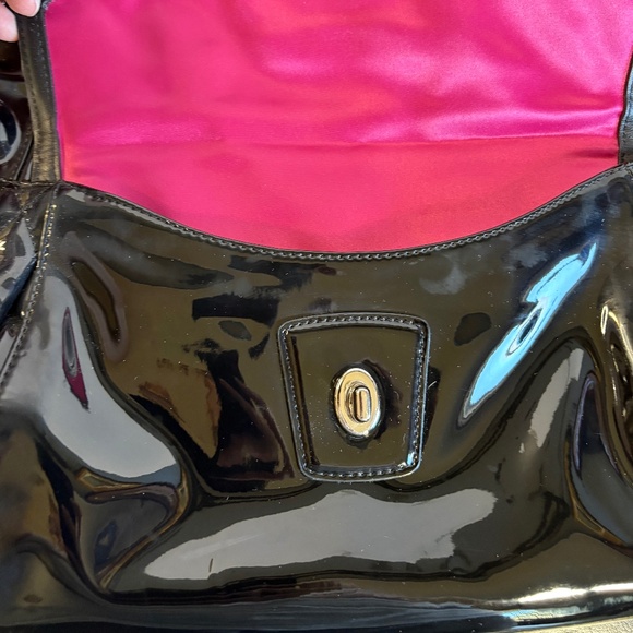 COACH POPPY LIQUID GLASS PURSE - BLACK CHAIN SHOULDER CROSS BODY HANDBAG - Picture 9 of 15